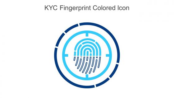 KYC Fingerprint Colored Icon In Powerpoint Pptx Png And Editable Eps Format