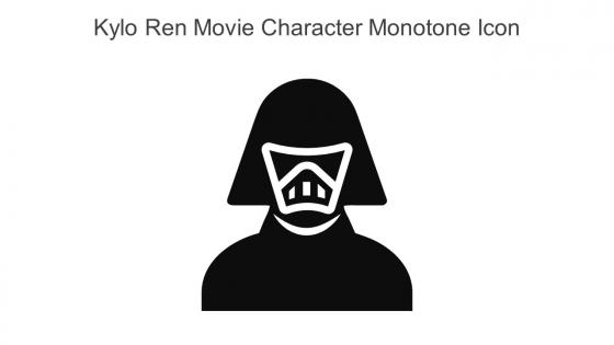 Kylo Ren Movie Character Monotone Icon In Powerpoint Pptx Png And Editable Eps Format