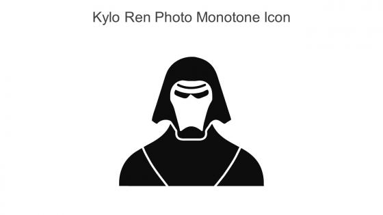 Kylo Ren Photo Monotone Icon In Powerpoint Pptx Png And Editable Eps Format