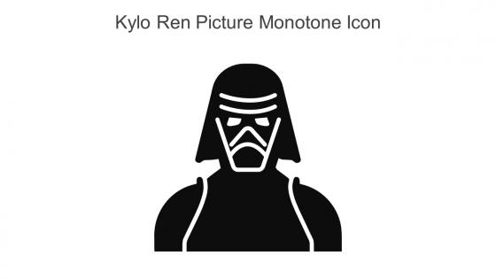 Kylo Ren Picture Monotone Icon In Powerpoint Pptx Png And Editable Eps Format