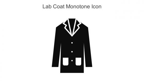Lab Coat Monotone Icon In Powerpoint Pptx Png And Editable Eps Format
