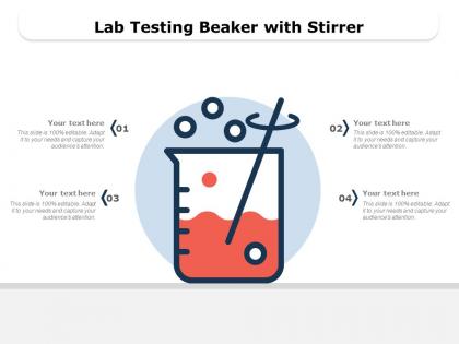 Lab testing beaker with stirrer