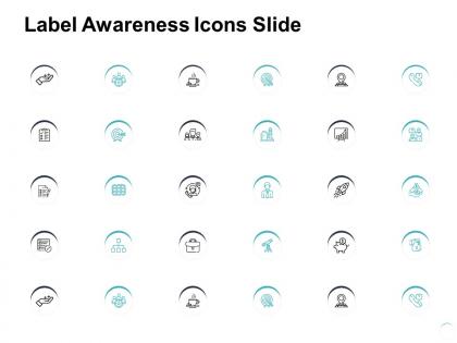 Label awareness icons slide growth l863 ppt powerpoint show