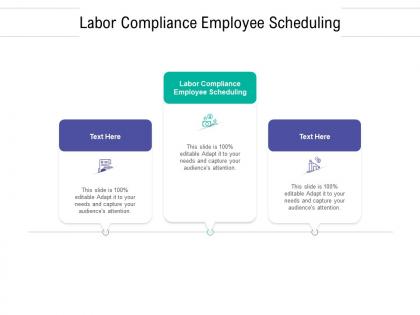 Labor compliance employee scheduling ppt powerpoint presentation outline display cpb