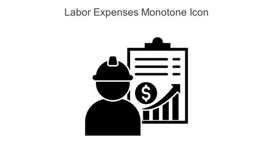 Labor Expenses Monotone Icon In Powerpoint Pptx Png And Editable Eps Format