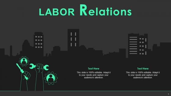 Labor Relations Single Cover Page