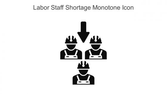 Labor Staff Shortage Monotone Icon In Powerpoint Pptx Png And Editable Eps Format