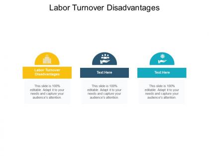 Labor turnover disadvantages ppt powerpoint presentation show background image cpb