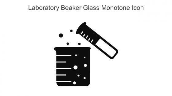 Laboratory Beaker Glass Monotone Icon In Powerpoint Pptx Png And Editable Eps Format
