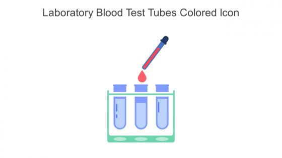Laboratory Blood Test Tubes Colored Icon In Powerpoint Pptx Png And Editable Eps Format