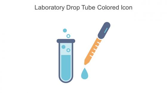 Laboratory Drop Tube Colored Icon In Powerpoint Pptx Png And Editable Eps Format