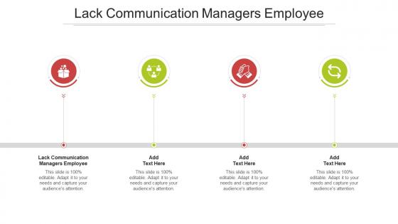 Lack Communication Managers Employee In Powerpoint And Google Slides Cpb
