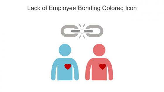 Lack Of Employee Bonding Colored Icon In Powerpoint Pptx Png And Editable Eps Format
