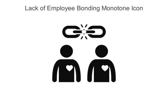 Lack Of Employee Bonding Monotone Icon In Powerpoint Pptx Png And Editable Eps Format