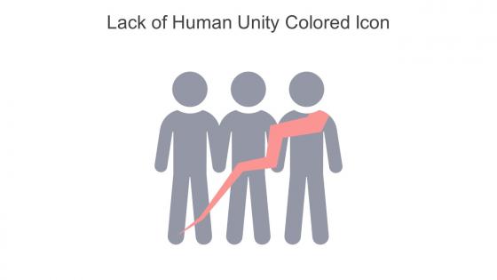 Lack Of Human Unity Colored Icon In Powerpoint Pptx Png And Editable Eps Format