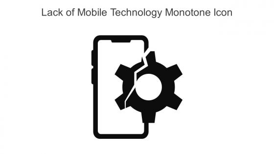 Lack Of Mobile Technology Monotone Icon In Powerpoint Pptx Png And Editable Eps Format