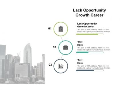 Lack opportunity growth career ppt powerpoint presentation file example topics cpb