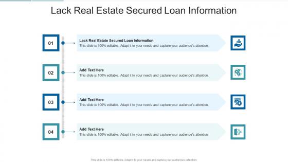 Lack Real Estate Secured Loan Information In Powerpoint And Google Slides Cpb