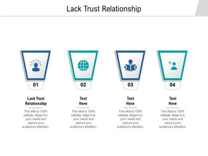 Lack trust relationship ppt powerpoint presentation portfolio influencers cpb