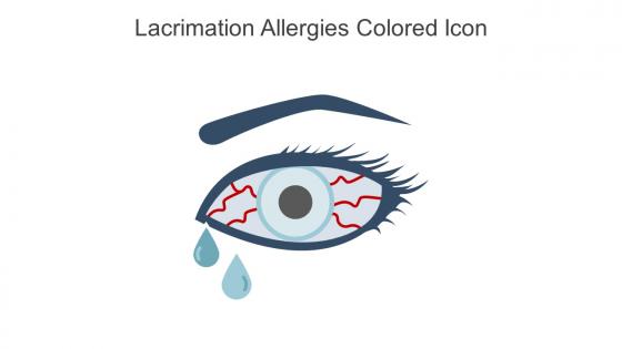 Lacrimation Allergies Colored Icon In Powerpoint Pptx Png And Editable Eps Format