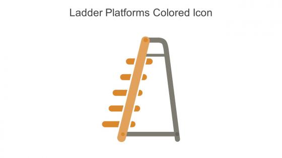 Ladder Platforms Colored Icon In Powerpoint Pptx Png And Editable Eps Format