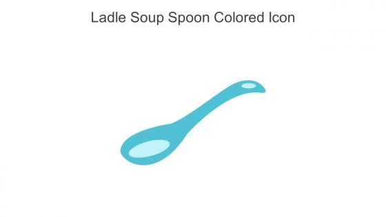 Ladle Soup Spoon Colored Icon In Powerpoint Pptx Png And Editable Eps Format