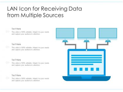 Lan icon for receiving data from multiple sources