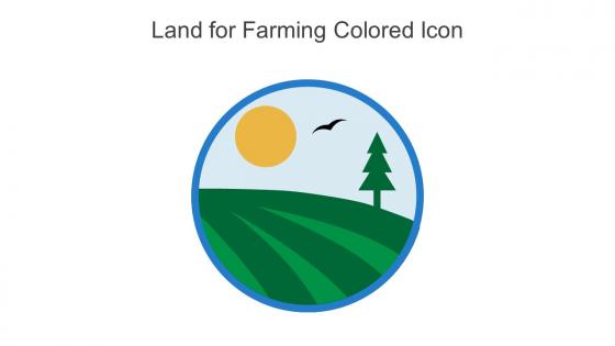 Land For Farming Colored Icon In Powerpoint Pptx Png And Editable Eps Format