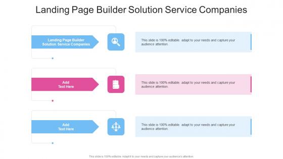 Landing Page Builder Solution Service Companies In Powerpoint And Google Slides Cpb
