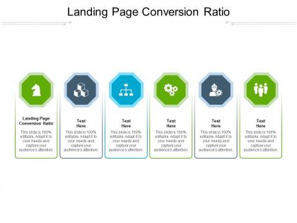 Landing page conversion ratio ppt powerpoint presentation professional gridlines cpb