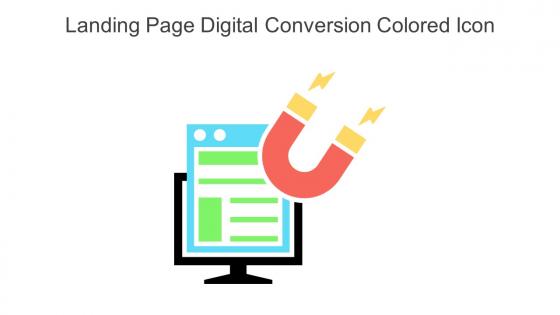 Landing Page Digital Conversion Colored Icon In Powerpoint Pptx Png And Editable Eps Format