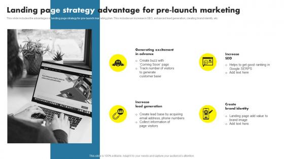 Landing Page Strategy Advantage For Pre Launch Marketing