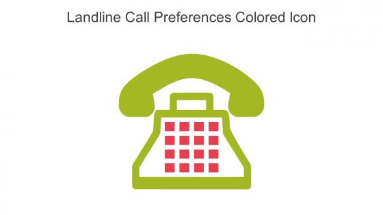 Landline Call Preferences Colored Icon In Powerpoint Pptx Png And Editable Eps Format