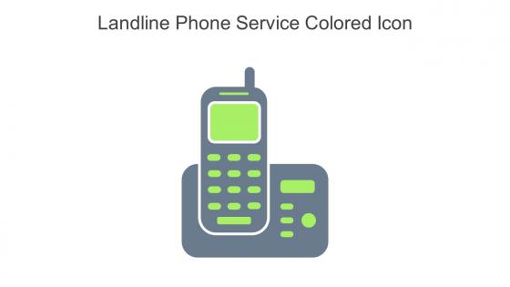 Landline Phone Service Colored Icon In Powerpoint Pptx Png And Editable Eps Format