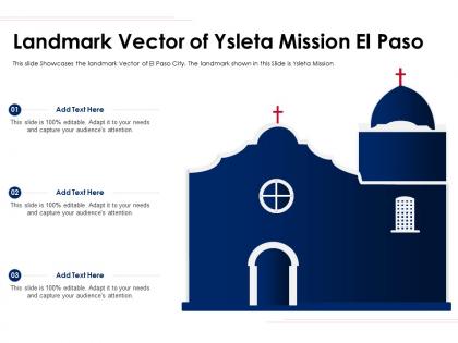 Landmark vector of ysleta mission el paso ppt template