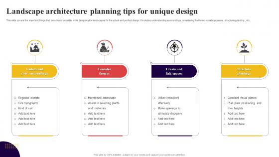 Landscape Architecture Planning Tips For Unique Design