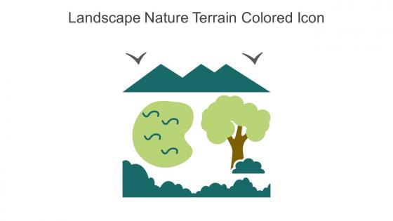 Landscape Nature Terrain Colored Icon In Powerpoint Pptx Png And Editable Eps Format