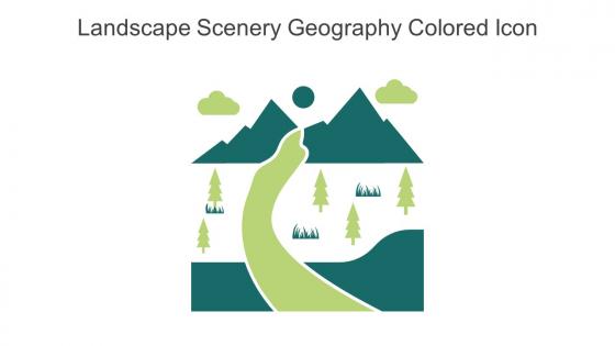 Landscape Scenery Geography Colored Icon In Powerpoint Pptx Png And Editable Eps Format