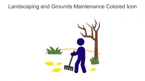 Landscaping And Grounds Maintenance Colored Icon In Powerpoint Pptx Png And Editable Eps Format
