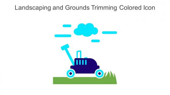 Landscaping And Grounds Trimming Colored Icon In Powerpoint Pptx Png And Editable Eps Format