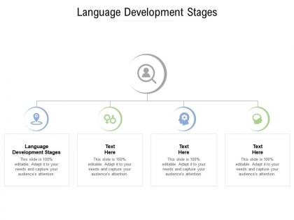 Language development stages ppt powerpoint presentation slides format ideas cpb