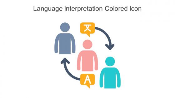 Language Interpretation Colored Icon In Powerpoint Pptx Png And Editable Eps Format