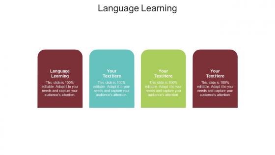Language learning ppt powerpoint presentation infographics grid cpb