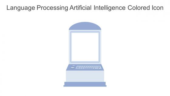 Language Processing Artificial Intelligence Colored Icon In Powerpoint Pptx Png And Editable Eps Format