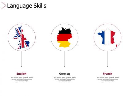 Language skills english french ppt powerpoint presentation infographics templates
