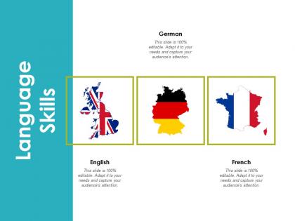 Language skills german english ppt powerpoint presentation infographics diagrams