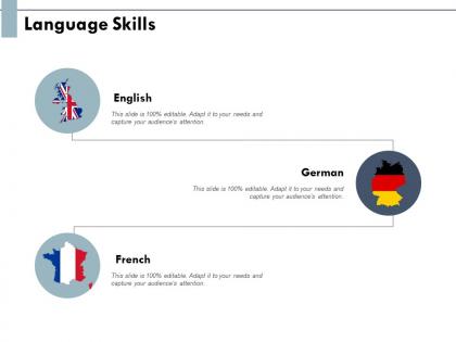 Language skills information geography ppt powerpoint presentation slides layouts