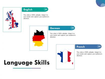 Language skills powerpoint layout ppt slide examples