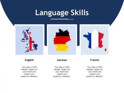 Language skills ppt layouts visuals