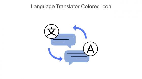 Language Translator Colored Icon In Powerpoint Pptx Png And Editable Eps Format